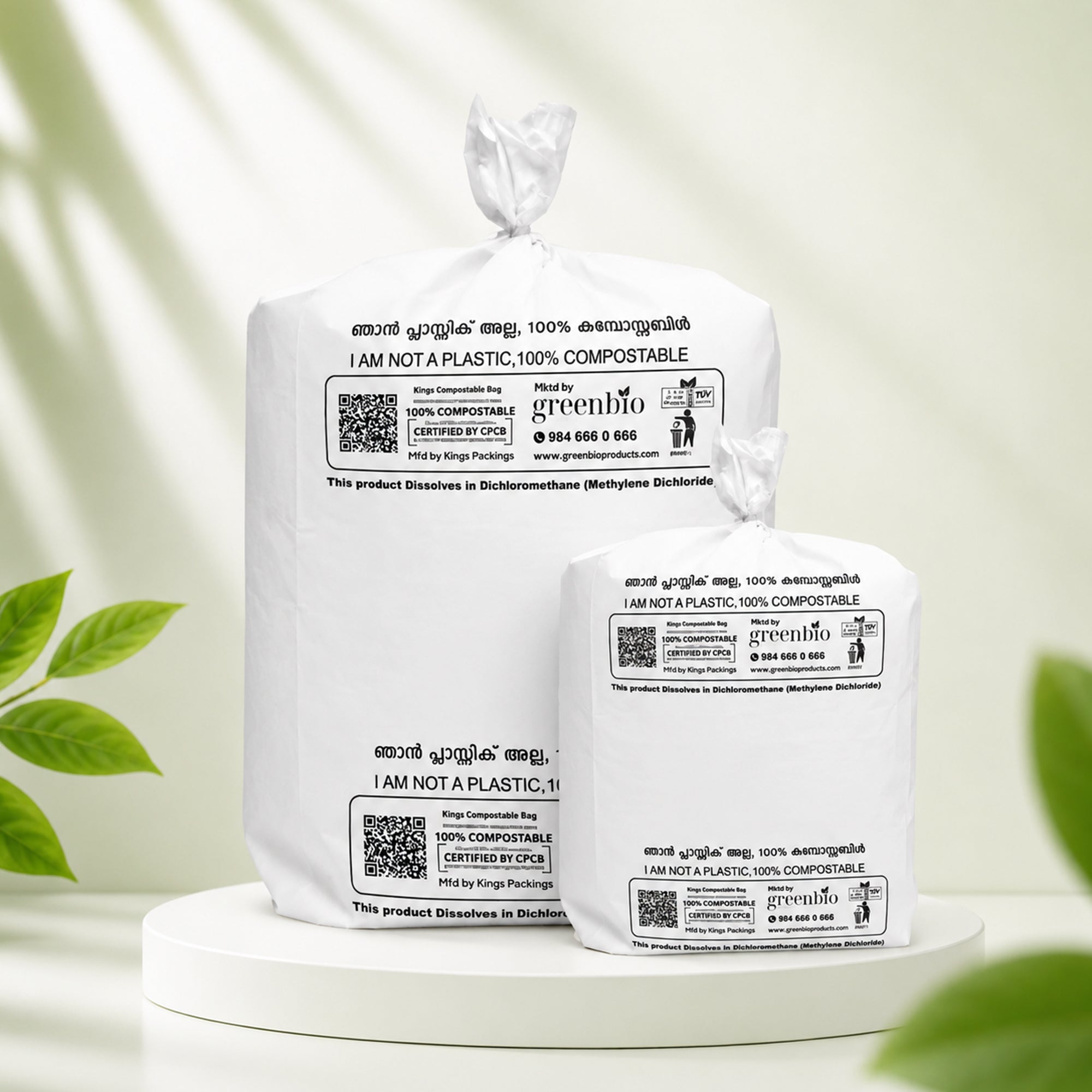 Rusable Biodegradable Grocery Bags – 100% Compostable & Food-Safe B2B