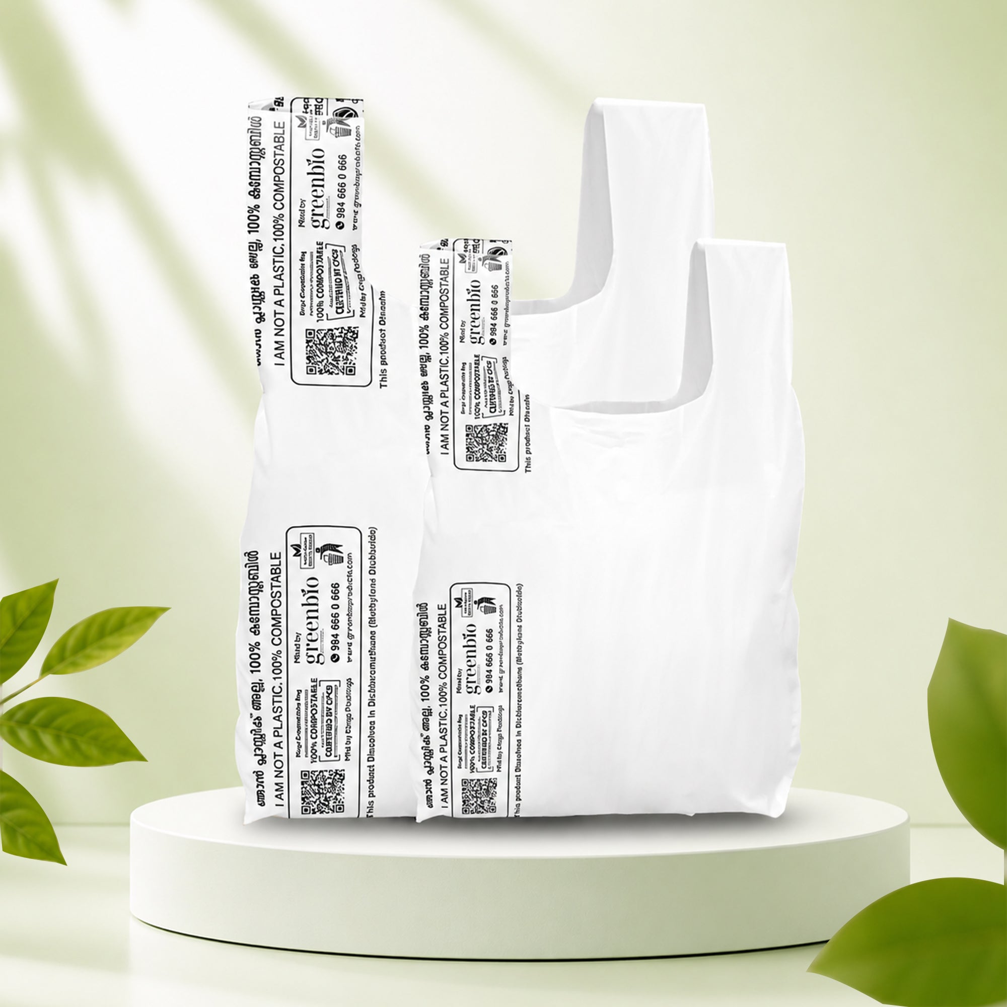 GreenBio Eco-Friendly Carry Bags – Certified Compostable & Plastic-Free B2B