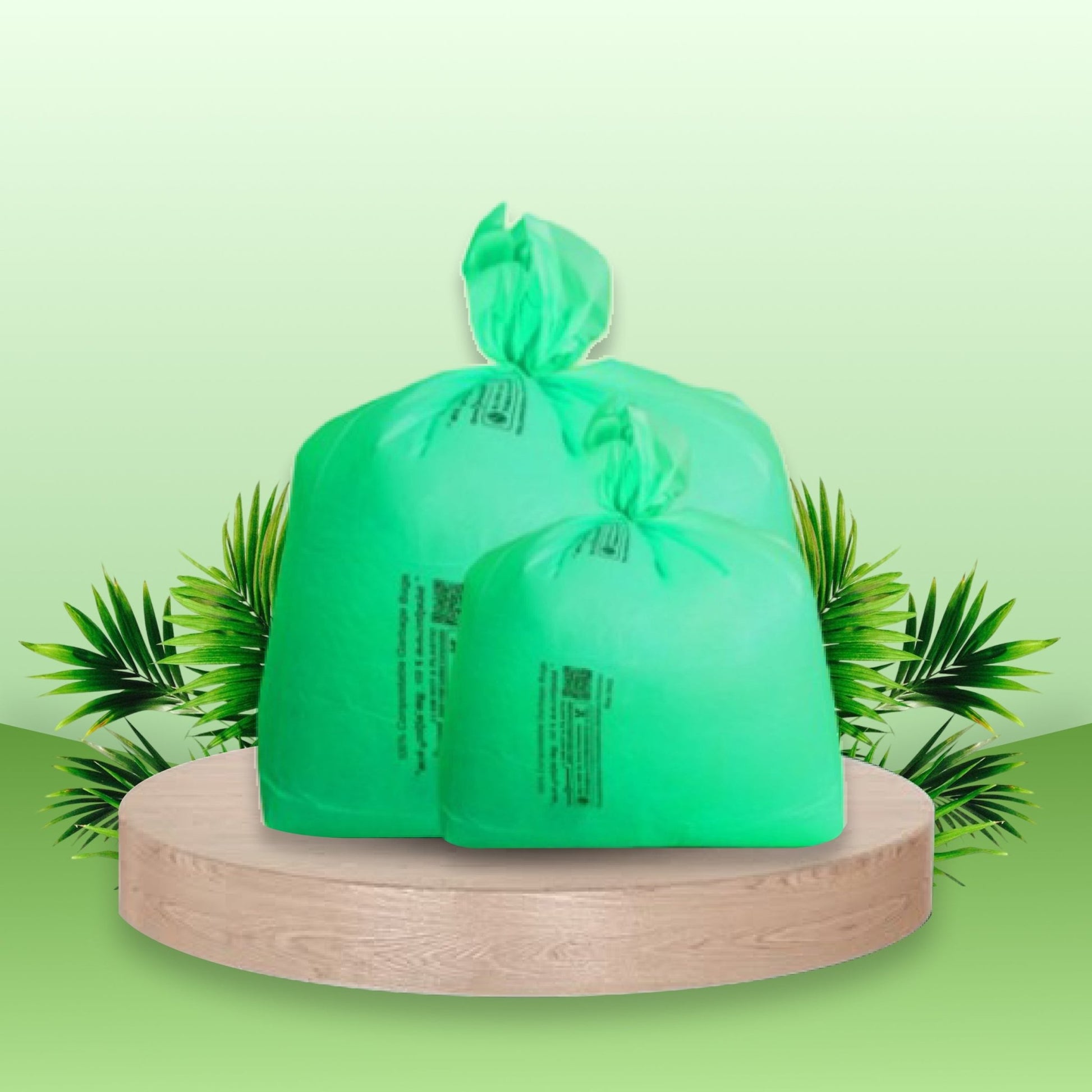 Greenbio Eco - Friendly Garbage Bags | Compostable | Biodegradable | Dustbin Trash | Eco - Friendly Trash Bags | Garbage Bags Used in Hotels, Offices and Kitchen - Greenbio Products