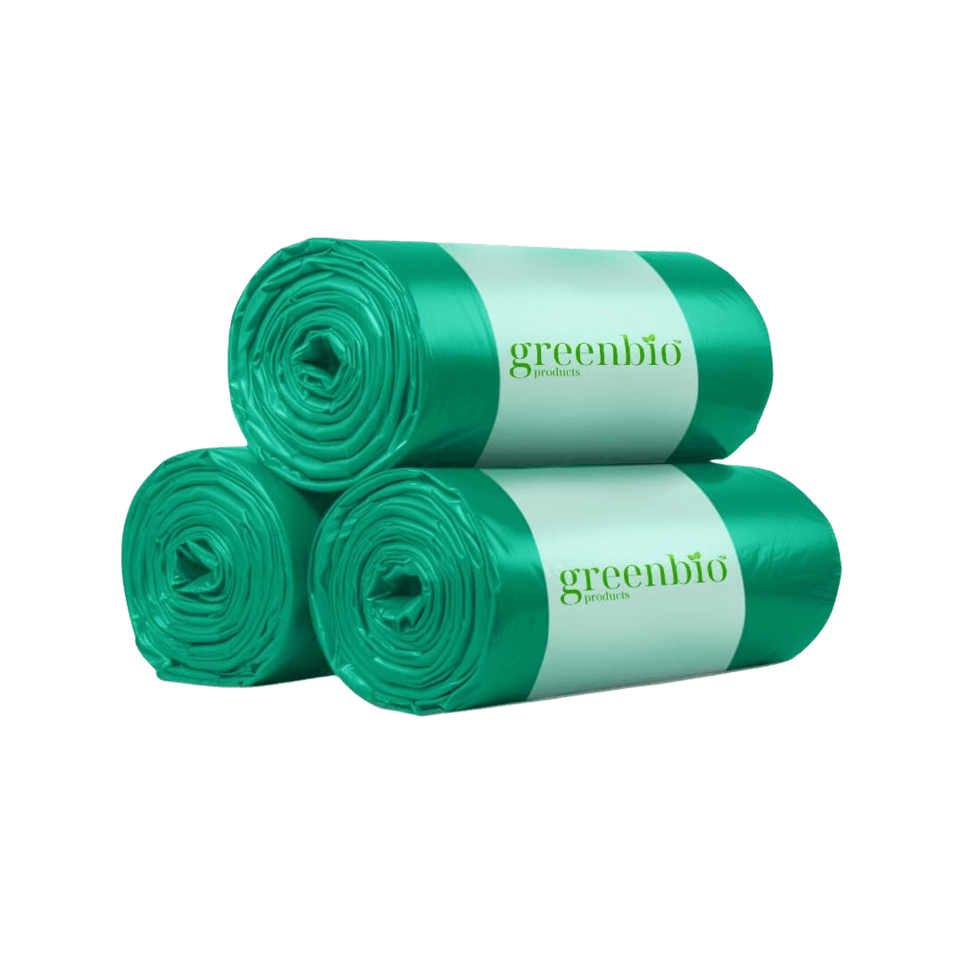 Greenbio Eco - Friendly Garbage Bags | Compostable | Biodegradable | Dustbin Trash | Eco - Friendly Trash Bags | Garbage Bags Used in Hotels, Offices and Kitchen - Greenbio